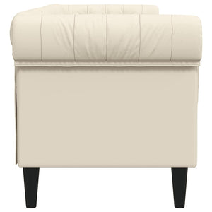 Chesterfield Leinen Sofa 3-Sitzer
