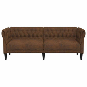 Chesterfield Sofa 3-Sitzer Braun