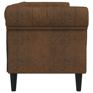 Chesterfield Sofa 3-Sitzer Braun