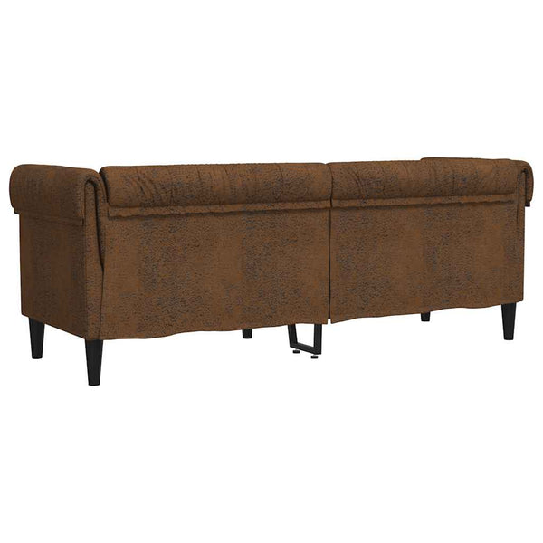 Chesterfield Sofa 3-Sitzer Braun