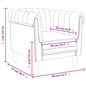 vidaXL Fauteuil Jaune Velours