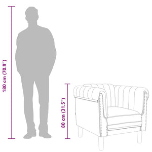 vidaXL Fauteuil Jaune Velours