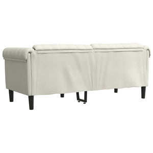 2-Sitzer Sofa Creme Samt