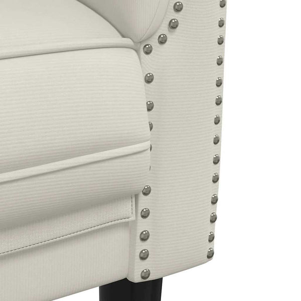 2-Sitzer Sofa Creme Samt