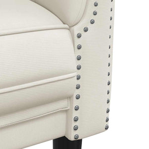 3-Sitzer Sofa Creme Samt