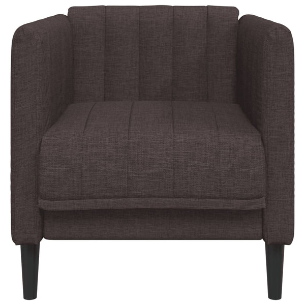 Dunkelbrauner Stoff Sessel