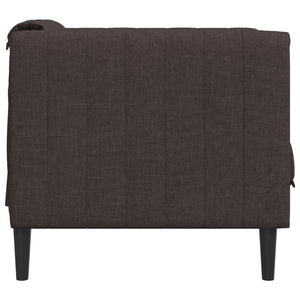 Dunkelbrauner Stoff Sessel