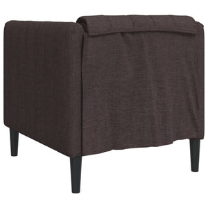 Dunkelbrauner Stoff Sessel