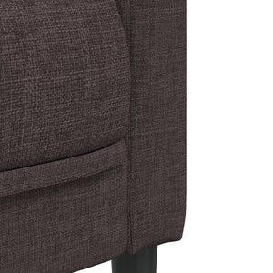Dunkelbrauner Stoff Sessel