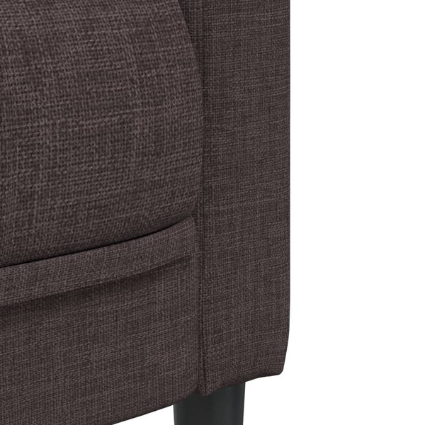 Dunkelbrauner Stoff Sessel