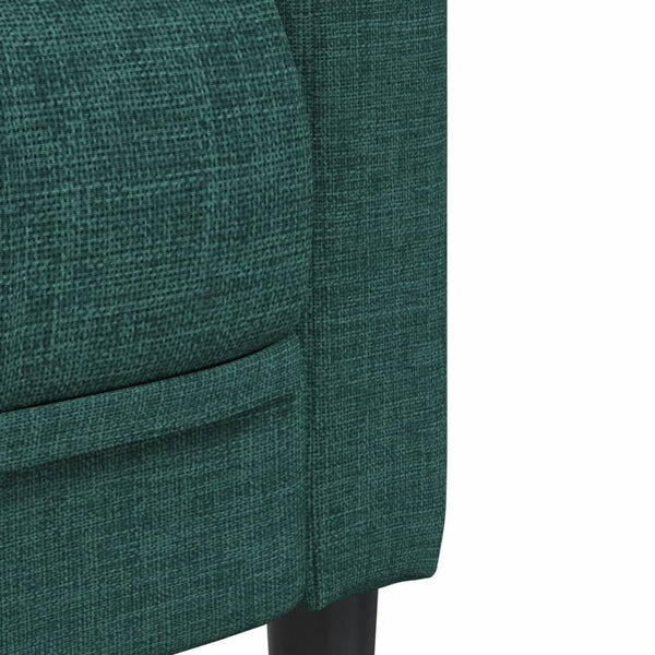 Dunkelgrüner Stoff Sessel