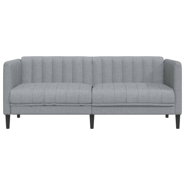 2-Sitzer Sofa Hellgrau Stoff