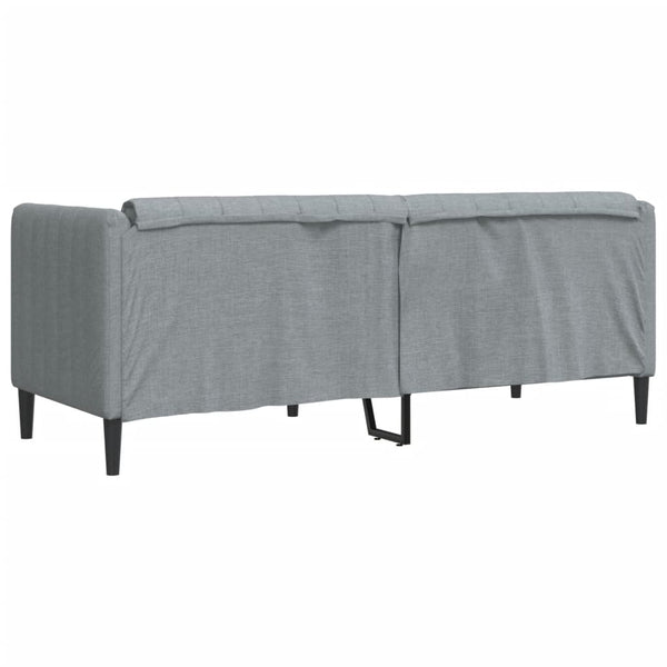2-Sitzer Sofa Hellgrau Stoff