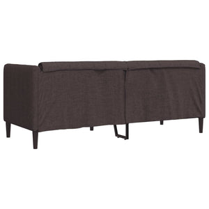 2-Sitzer Sofa Dunkelbraun Stoff