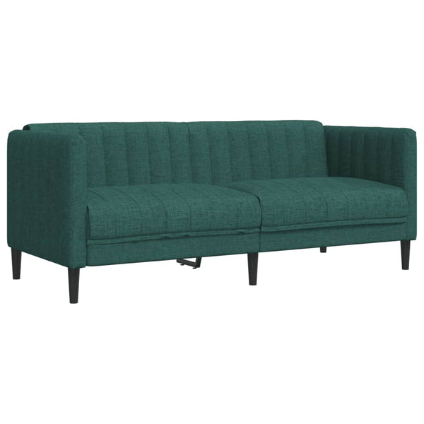 2-Sitzer Sofa Dunkelgrün Stoff