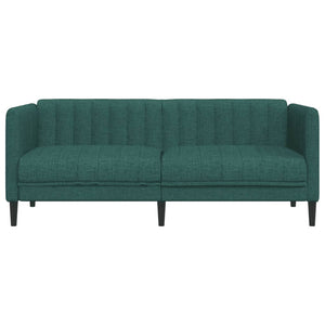 2-Sitzer Sofa Dunkelgrün Stoff