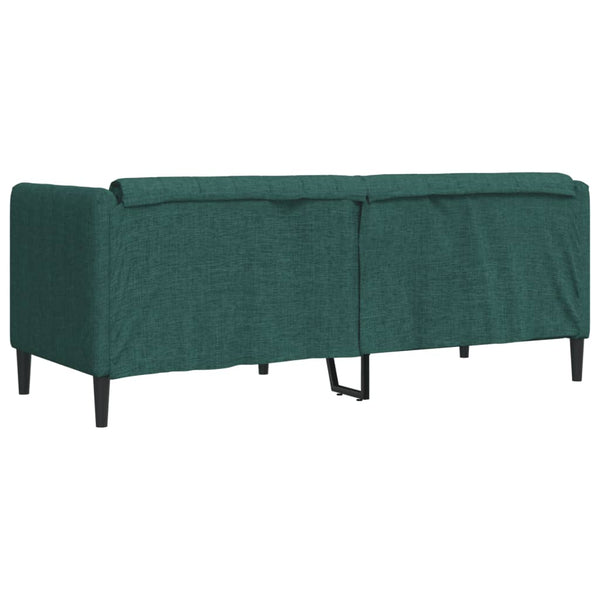 2-Sitzer Sofa Dunkelgrün Stoff