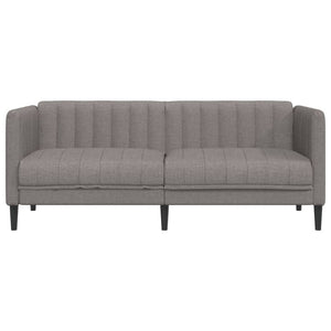 2-Sitzer Sofa Taupe Stoff