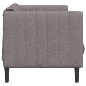 2-Sitzer Sofa Taupe Stoff