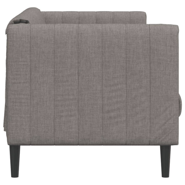 2-Sitzer Sofa Taupe Stoff