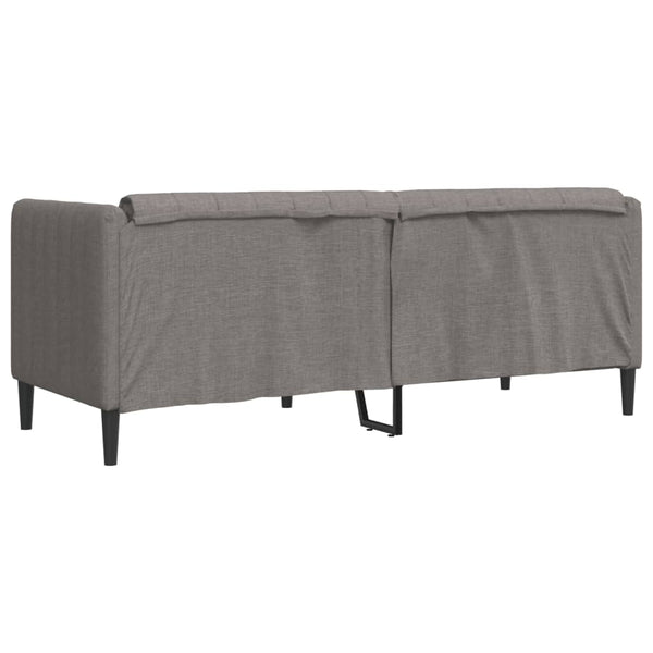 2-Sitzer Sofa Taupe Stoff