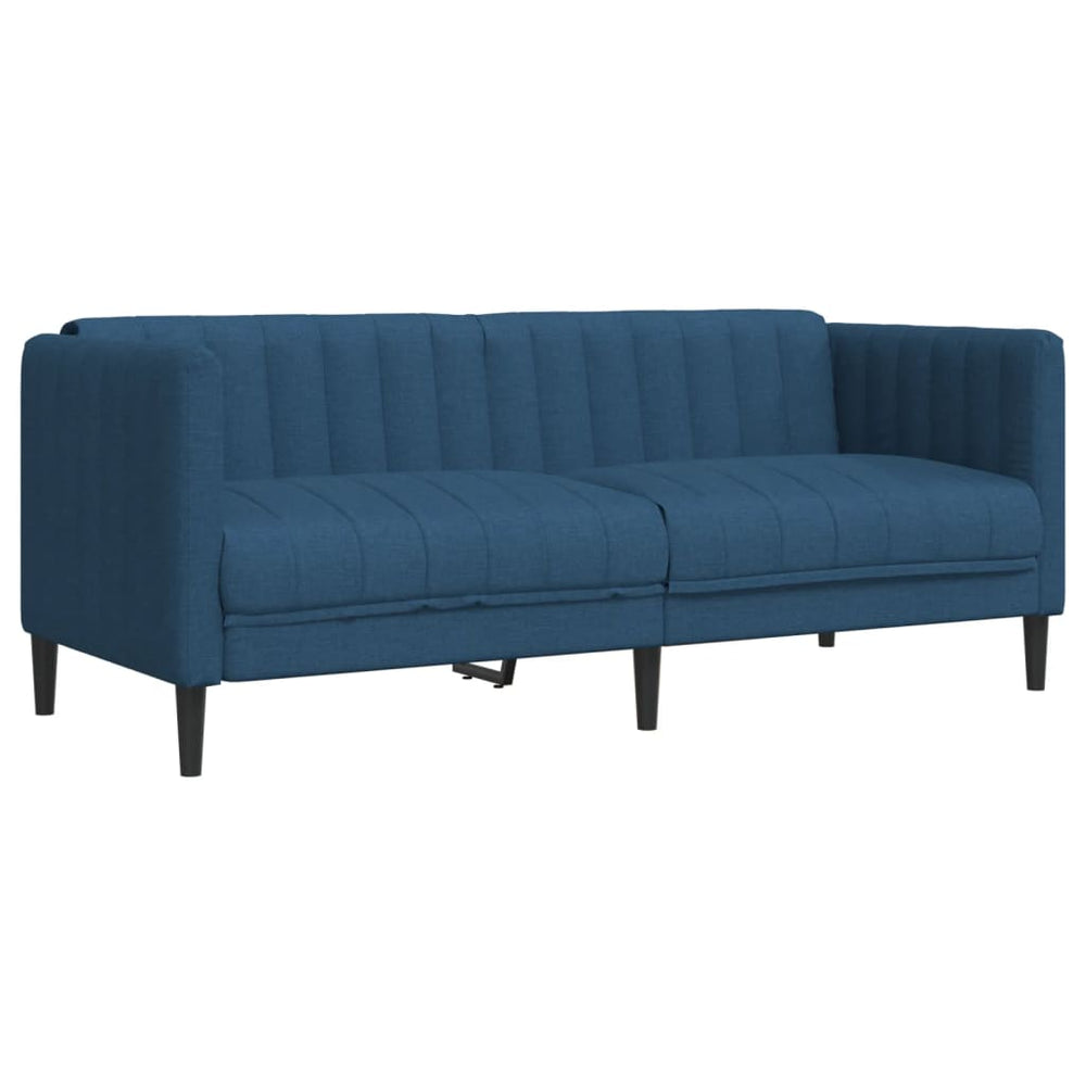 Blaues 2-Sitzer Sofa aus Stoff