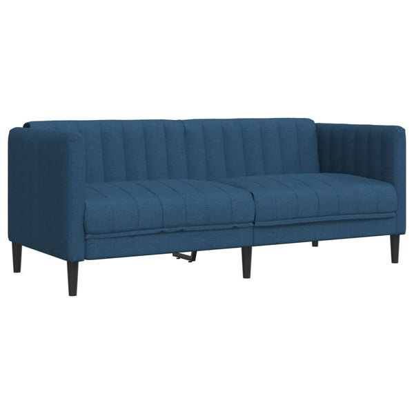 Blaues 2-Sitzer Sofa aus Stoff