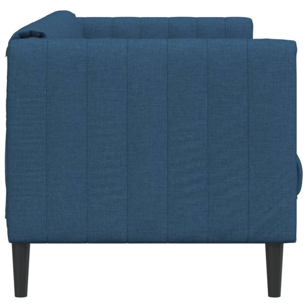 Blaues 2-Sitzer Sofa aus Stoff