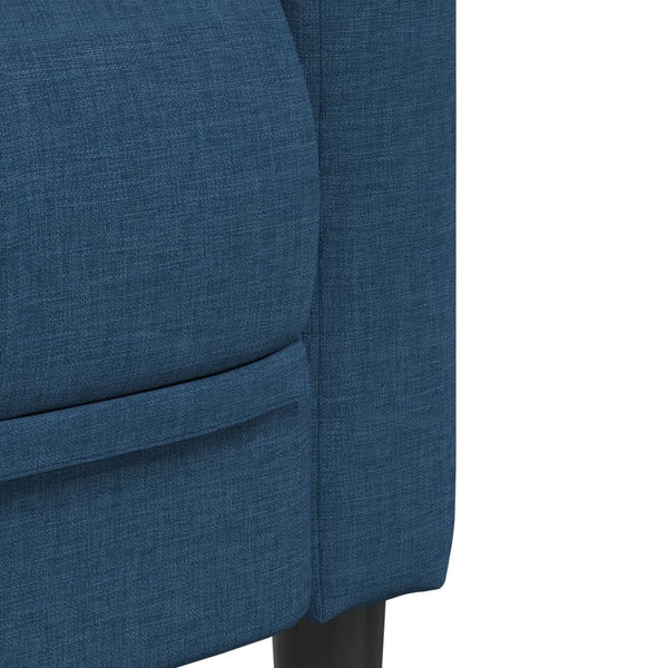Blaues 2-Sitzer Sofa aus Stoff