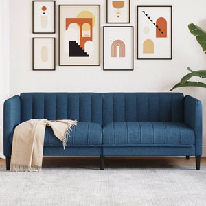 Blaues 2-Sitzer Sofa aus Stoff