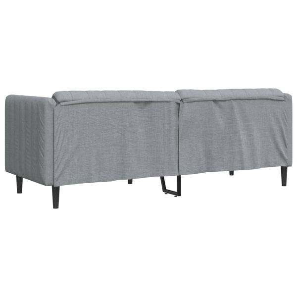 3-Sitzer Sofa Hellgrau Stoff