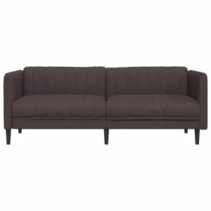 3-Sitzer Sofa Dunkelbraun Stoff