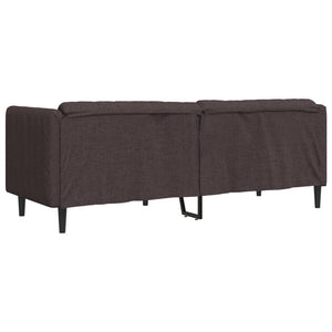 3-Sitzer Sofa Dunkelbraun Stoff
