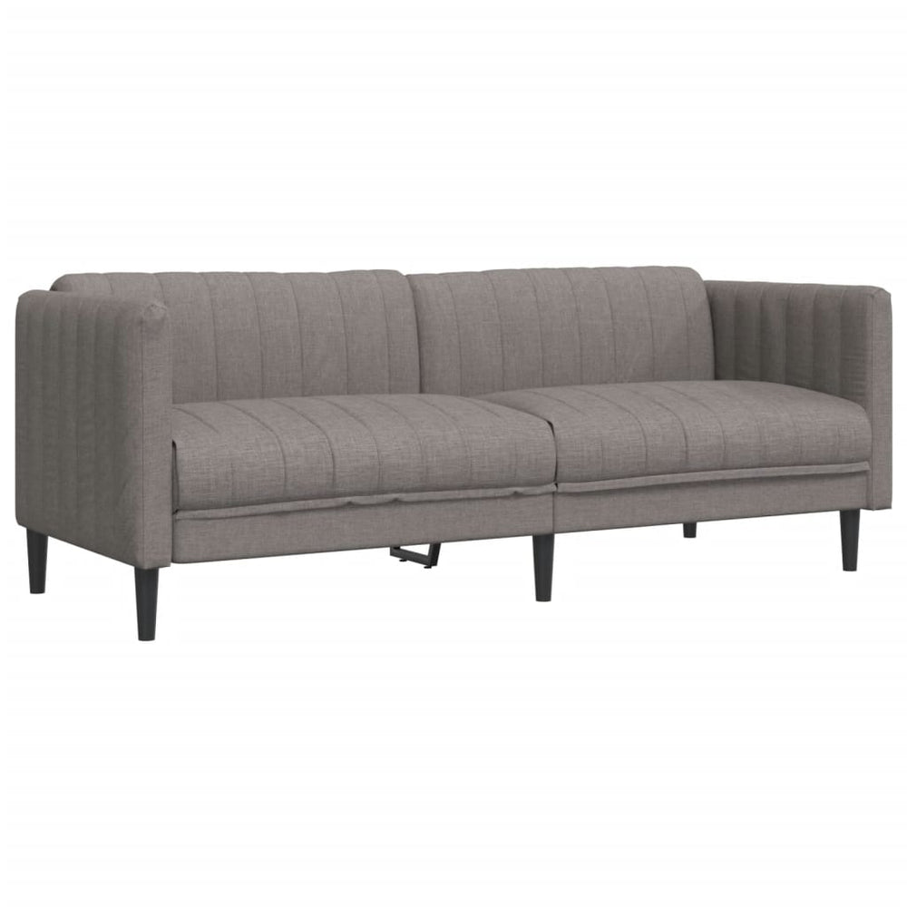 3-Sitzer Sofa Taupe Stoff