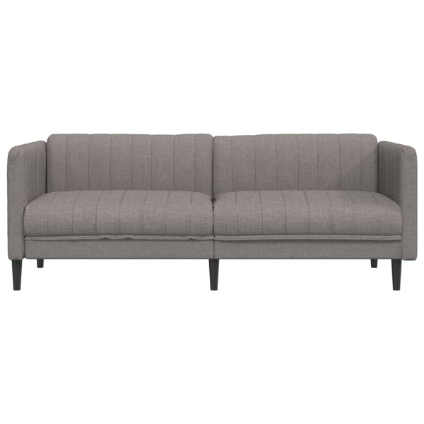 vidaXL Canapé à 3 places taupe en tissu