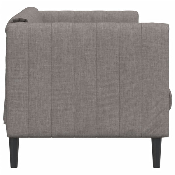 vidaXL Canapé à 3 places taupe en tissu