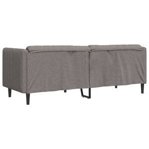 vidaXL Canapé à 3 places taupe en tissu