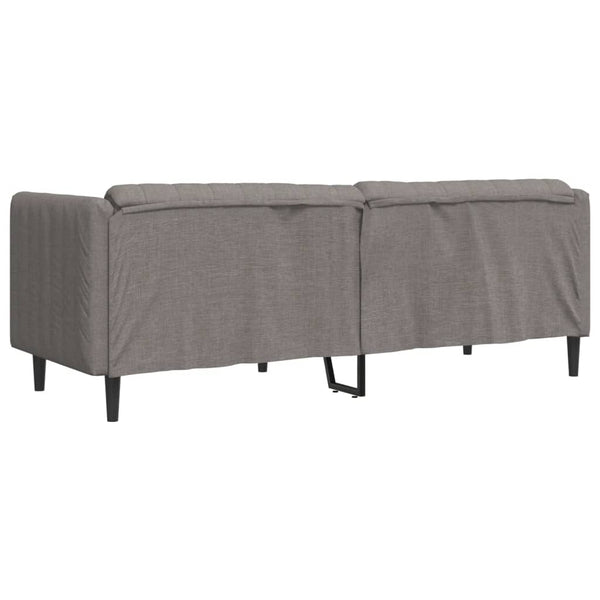 vidaXL Canapé à 3 places taupe en tissu