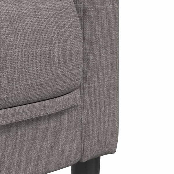 vidaXL Canapé à 3 places taupe en tissu