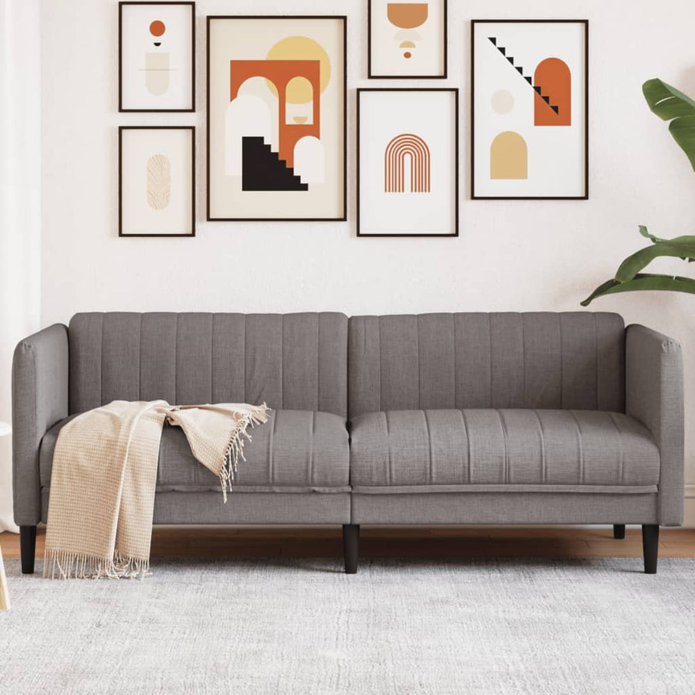 3-Sitzer Sofa Taupe Stoff