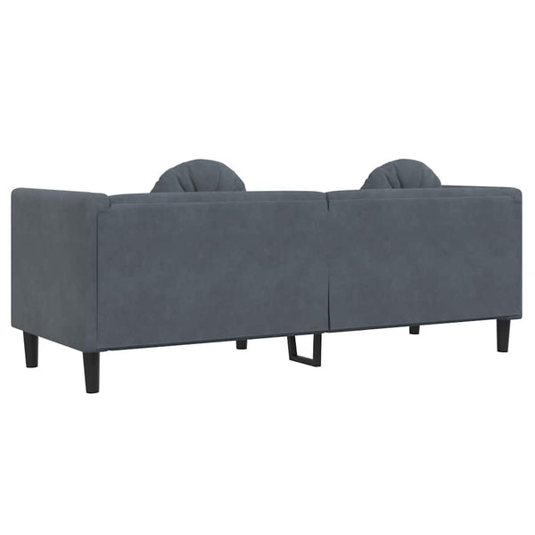 3-Sitzer Sofa Dunkelgrau Samt