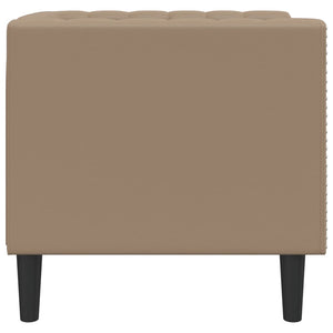 Chesterfield Sessel Cappuccino Kunstleder
