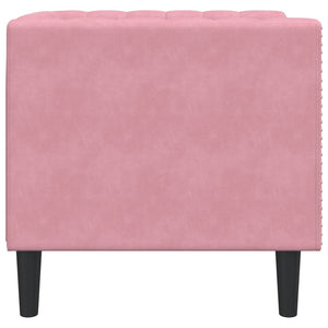 vidaXL Chesterfield Armchair Pink Velvet