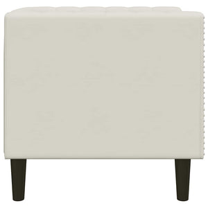 vidaXL Chesterfield Armchair Cream Velvet