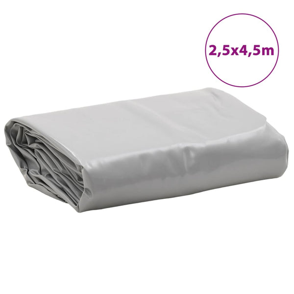vidaXL Tarpaulin Grey 2.5x4.5 m 650 g/m²
