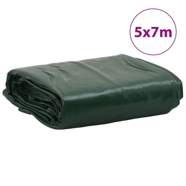vidaXL Bâche Vert 5x7 m 650 g/m²