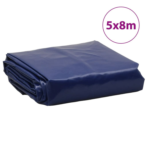 vidaXL Bâche Bleu 5x8 m 650 g/m²