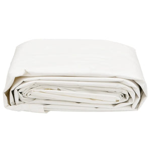 vidaXL Bâche blanche 1x2,5 m 650 g/m²