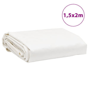 vidaXL Bâche Blanche 1,5x2 m 650 g/m²