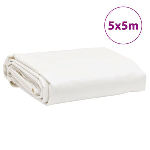vidaXL Bâche blanche 5x5 m 650 g/m²
